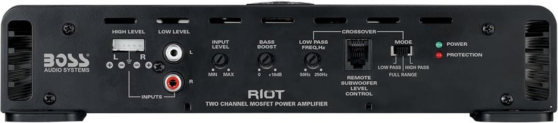 BOSS AUDIO SYSTEMS BOSS R4002 Riot Series 2-Channel Car Amplifier - Image 4